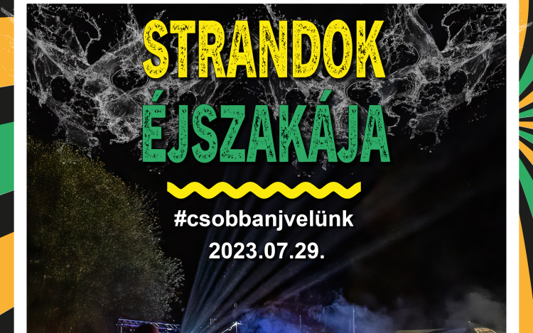 Félszáz fürdőben lesz Strandok éjszakája szombaton